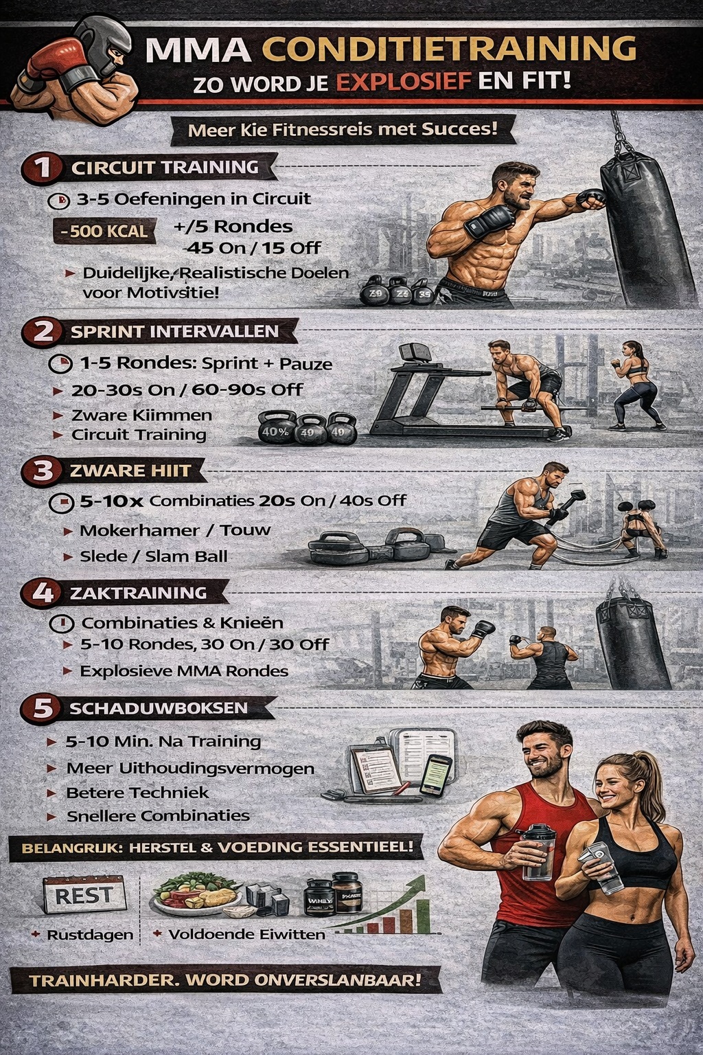 MMA conditietraining: zo word je explosief en fit