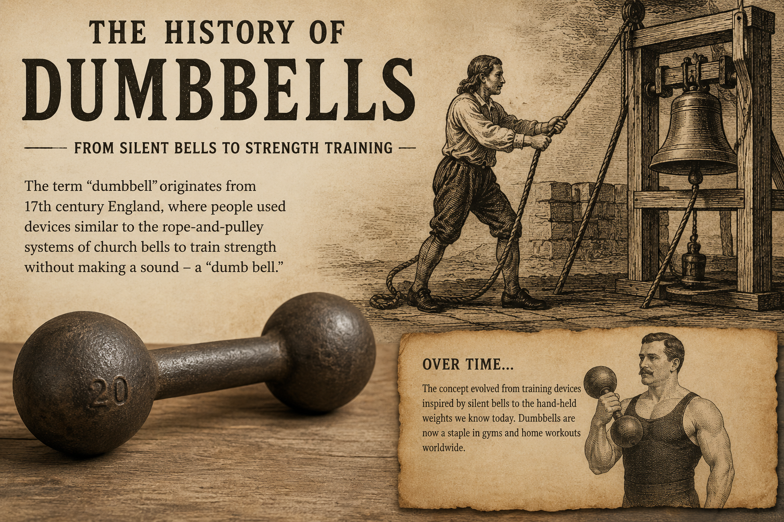 De naam Dumbbell Sports: waar komt het woord dumbbell eigenlijk vandaan?